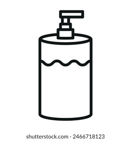 Liquid soap line icon vector design templates simple and modern