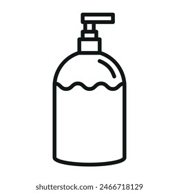 Línea de jabón líquido icono de diseño de Vector Plantillas simples y modernas