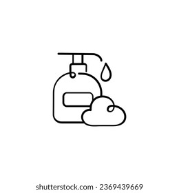 Liquid Soap Line Style Icon Design
