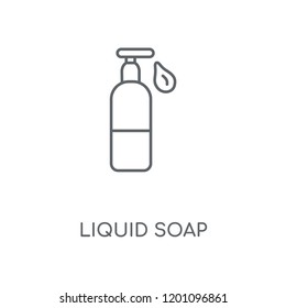 Liquid Soap linear icon. Liquid Soap concept stroke symbol design. Thin graphic elements vector illustration, outline pattern on a white background, eps 10.