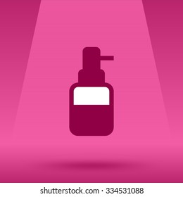 The Liquid Soap, Lotion, Cream, Shampoo flat icon. Shower Gel symbol. Flat Vector illustration