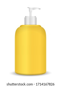 Liquid soap on a white background. Vector illustration.