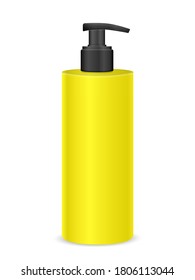 Liquid soap on a white background. Vector illustration.