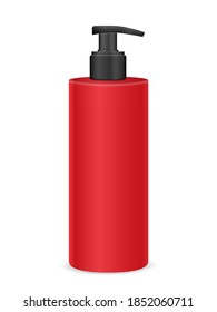 Liquid soap on a white background. Vector illustration.