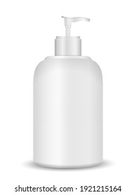 Liquid soap on a white background. Vector illustration.
