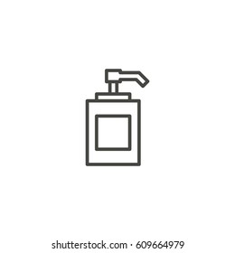 liquid soap outline icon vector