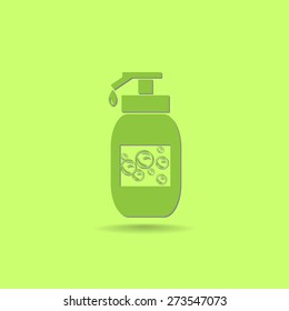 Liquid soap vector icon 