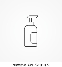 Liquid soap vector icon sign symbol