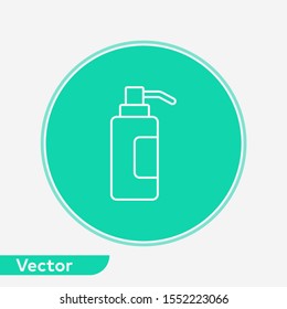 Liquid soap vector icon sign symbol