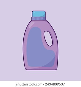 Liquid Soap Vector Illustration Icon Liquid Soap cleaning Icon