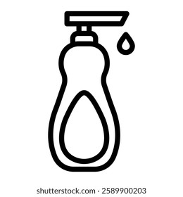 Liquid Soap Vector Line Icon Design For Personal And Commercial Use