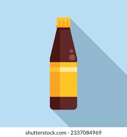 Liquid soy sauce icon flat vector. Restaurant food. Asian sushi