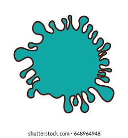 liquid splash isolated icon