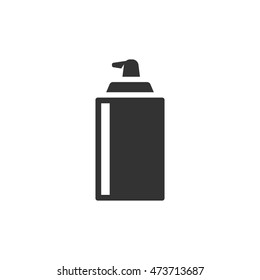 Liquid spray icon in single color. Paint disinfectant lubricant degreaser water