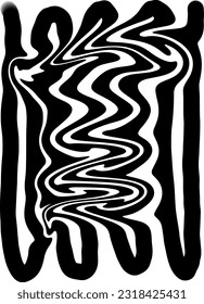 Liquid Stripes Black and white Ink Smooth Glitch Marble poster design Zebra Monochrome Dynamic motion