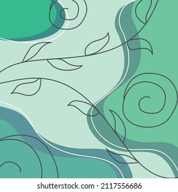 Liquid Style Colorful Pastel Abstract Background with Elements Vector.