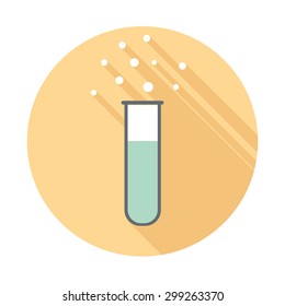 Liquid in test tube icon,vector illustration