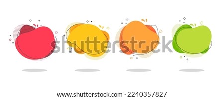Liquid text box. Quote speech bubble. flowing liquid shape