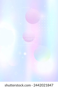Liquid Texture. Abstract Pattern. Summer Dots. Dynamic Flyer. Violet Space Background. Retro Vector. Rainbow Shape. Soft Halftone Elements. Blue Liquid Texture