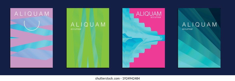 Liquid Texture for Foil Label. Vintage Cosmic Design. 1990 Paper Gradient Backdrop. Luxury Abstract Brochure. Fluid Minimal Cover. Metallic Gold Blue Set of Vector Backgrounds for Business Flyers.