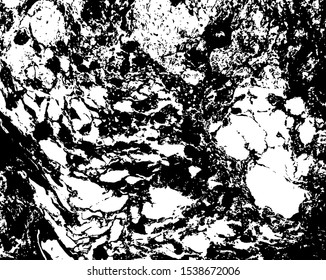 Liquid texture. Watercolor hand drawn marbling illustration. Abstract vector background. Monochrome marble pattern.Black and white.