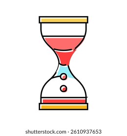 liquid timer fidget toy color icon vector. liquid timer fidget toy sign. isolated symbol illustration