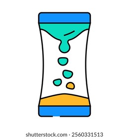 liquid timer fidget toy line icon vector. liquid timer fidget toy sign. isolated symbol illustration