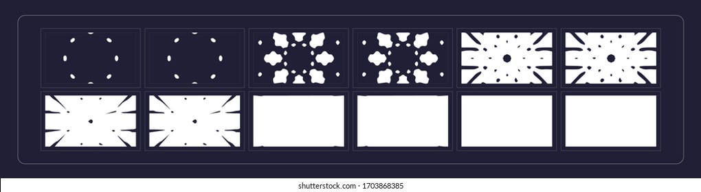 Liquid Transitions Effect. Liquid Transition FX Sprite Sheet Of Ready For Games, Cartoon Or Animation And Motion Design. White Color Scene Transition.