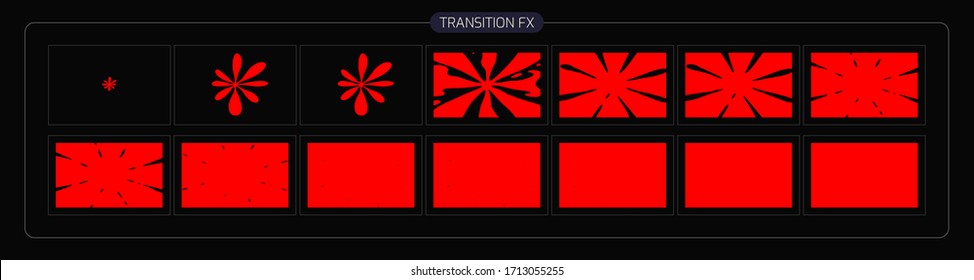 liquid Transitions Effect. liquid transition FX Sprite Sheet of Ready for games, cartoon or animation and motion design. white color scene transition.