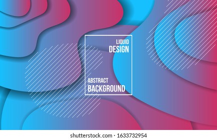 liquid trend color abstract design background, gradient vector for banner, post