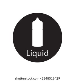 liquid vape icon vector template illustration logo design