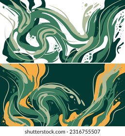 Liquid vector abstract art backgrounds modular painting arts