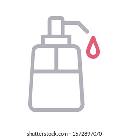 liquid vector color line icon 