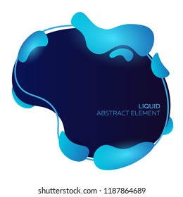 Liquid vector colorful shapes. Abstract modern graphic elements. Vector Illustration