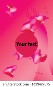 Liquid vector colorful shapes. Abstract vector background. Liquid ink art design