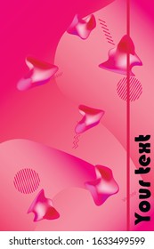 Liquid vector colorful shapes. Abstract vector background. Liquid ink art design