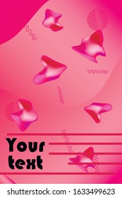 Liquid vector colorful shapes. Abstract vector background. Liquid ink art design