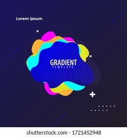 Liquid vector colorful shapes. Abstract vector object on transparent background. Stock vector. Liquid ink art design