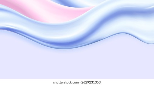 Liquid vector dripping ice cream texture.Glossy sugary flow drip.