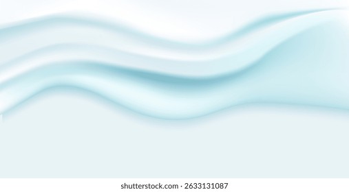 Liquid vector dripping ice cream texture.Glossy sugary flow drip.