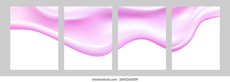 Liquid vector dripping ice cream texture.Glossy sugary flow drip.