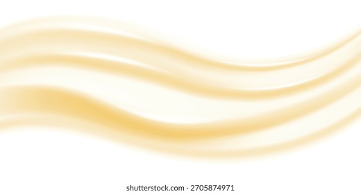 Texture de crème glacée goutte-à-goutte Image vectorielle liquide. Goutte d'écoulement sucré brillant, surface crémeuse fondant.