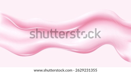 Liquid vector dripping ice cream texture.Glossy sugary flow drip.