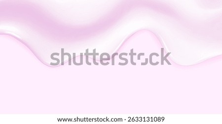 Liquid vector dripping ice cream texture.Glossy sugary flow drip.