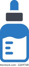 ilustración del vector líquido en un fondo transparente. Símbolos de calidad superior. Iconos vectoriales de glifos para diseño de conceptos y gráficos. 
