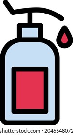 liquid vector line colour icon