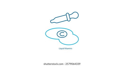 Liquid Vitamins: Vector Icon for Easy-to-Consume Nutrients