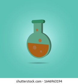 Liquid in vitro isometric icon. Simple color vector of science icons for ui and ux, website or mobile application