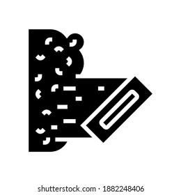 liquid wallpaper glyph icon vector. liquid wallpaper sign. isolated contour symbol black illustration