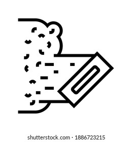 liquid wallpaper line icon vector. liquid wallpaper sign. isolated contour symbol black illustration